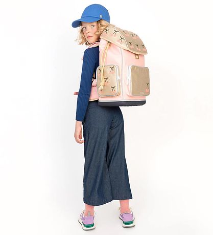 Jeune Premier Skoletaske - Cherry Pompom