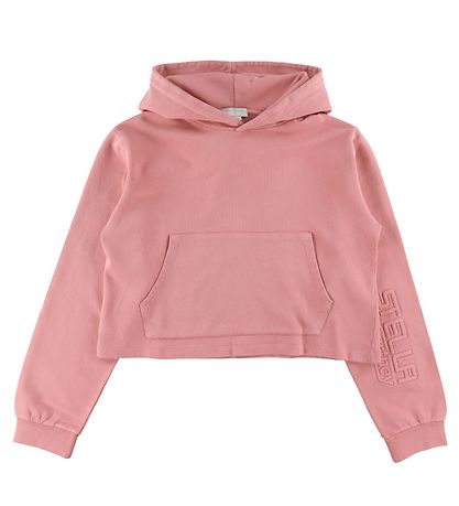 Stella McCartney Kids Hættetrøje - Cropped - Pink Stella McCartney Kids Hættetrøje - Cropped - Pink
