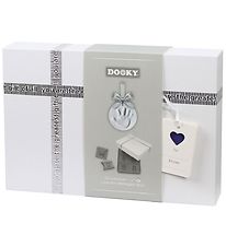 Dooky Set - Happy Hand - Handprint w. Silver Ribbon + Memorial b Dooky Set - Happy Hand - Handprint w. Silver Ribbon + Memorial b