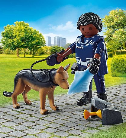 - Policier av. Chien Playmobil SpecialPlus - 71162 - 10 Parties