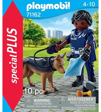 - Policier av. Chien Playmobil SpecialPlus - 71162 - 10 Parties