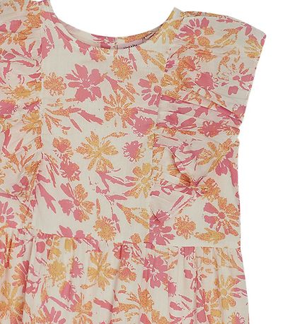Noa Noa miniature Kjole - Mini Girl EmiliNNM - Print Offwhite/Ro Noa Noa miniature Kjole - Mini Girl EmiliNNM - Print Offwhite/Ro