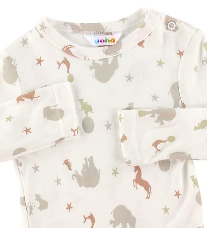 Joha Bluse - Hvid m. Print Joha Bluse - Hvid m. Print