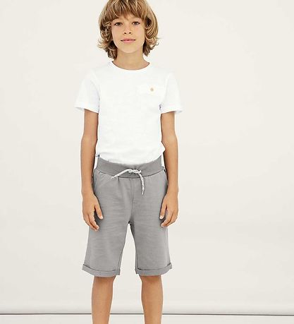 Name It Sweat Shorts - Noos - NkmVermo - 2-Pack - Grey Melange