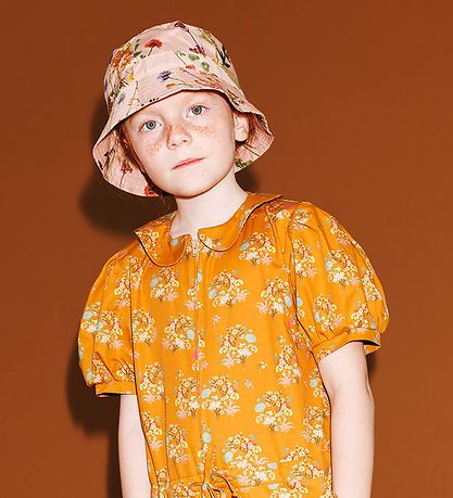 Christina Rohde Bucket Hat - Rosa m. Blommor Christina Rohde Bucket Hat - Rosa m. Blommor