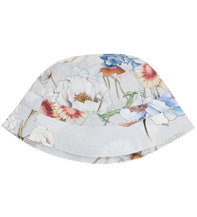 Christina Rohde Bøllehat - Grå m. Blomster