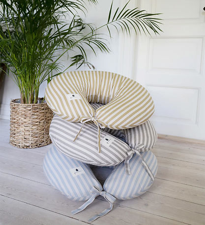 Pine Cone Voedingkussen - Kapok - Nora - Mustard Stripe