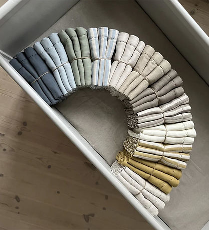 Pine Cone Stofbleer - 3-pak - 70x70 cm - Edith - Blue Blossom Pine Cone Stofbleer - 3-pak - 70x70 cm - Edith - Blue Blossom