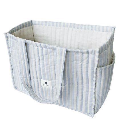 Pine Cone Shopper - Mama - Blue Blossom Stripe