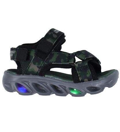 Skechers Sandaler m. Lys - Hypno-Splash - Black Olive