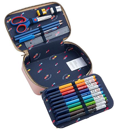 Young Premier Pencil Case w. Contents - Cherry Pom-Pom
