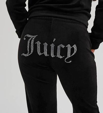 Juicy Couture Sweatpants - Velour - Sort Juicy Couture Sweatpants - Velour - Sort