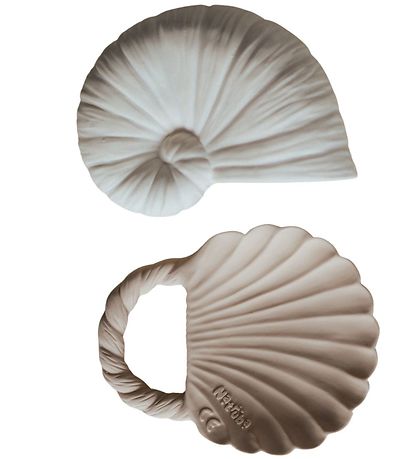 Natruba Badesæt - 2-pak - Bath Set Ocean - Mix - Hvid/Beige Natruba Badesæt - 2-pak - Bath Set Ocean - Mix - Hvid/Beige