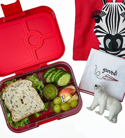 Yumbox Madkasse m. 4 Rum - Bento Panino - Roar Red Yumbox Madkasse m. 4 Rum - Bento Panino - Roar Red