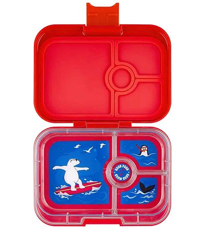 Yumbox Madkasse m. 4 Rum - Bento Panino - Roar Red Yumbox Madkasse m. 4 Rum - Bento Panino - Roar Red