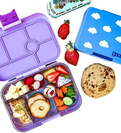 Yumbox Madkasse m. 6 Rum - Bento Original - Lulu Purple Yumbox Madkasse m. 6 Rum - Bento Original - Lulu Purple