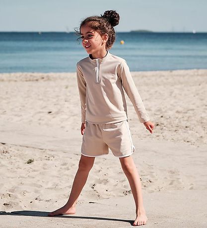 Petit Crabe Swim Shorts - Alexa - UV50+ - Latte