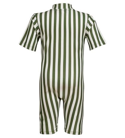 Petit Crabe Badeheldragt - Natsu - UV50+ - Army Stripes Petit Crabe Badeheldragt - Natsu - UV50+ - Army Stripes