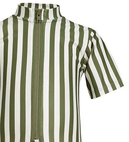 Petit Crabe Badeheldragt - Natsu - UV50+ - Army Stripes Petit Crabe Badeheldragt - Natsu - UV50+ - Army Stripes