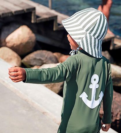 Petit Crabe Coverall Swimsuit - Lou - UV50+ - Forest
