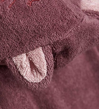 Pippi Baby Badekåbe - Old Rose m. Kat Pippi Baby Badekåbe - Old Rose m. Kat