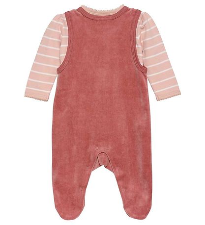 Fixoni Sparkedragt m. Body l/æ - Velour - Withered Rose
