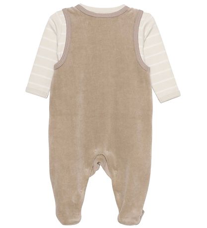 Fixoni Sparkedragt m. Body l/æ - Velour - Dune