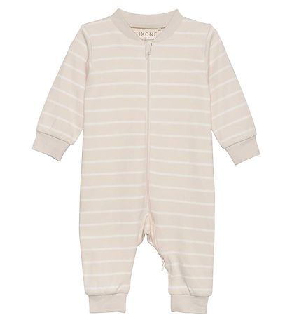 Fixoni Natdragt - Oatmeal Stribet