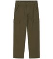 Grunt Bukser - Lea - Cargo - Army Grunt Bukser - Lea - Cargo - Army