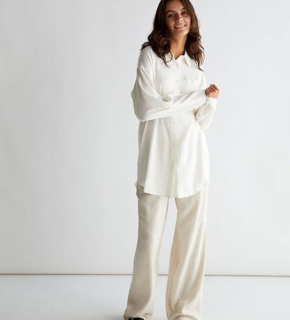 Grunt Skjorte - Latti - White Grunt Skjorte - Latti - White