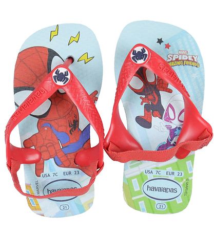 Havaianas Klipklapper - Baby Marvel - Blue/Red Havaianas Klipklapper - Baby Marvel - Blue/Red