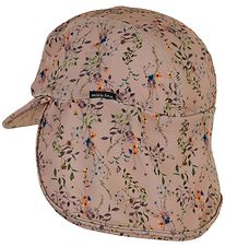 Mikk-Line Badehat - Nougat m. Blomster Mikk-Line Badehat - Nougat m. Blomster