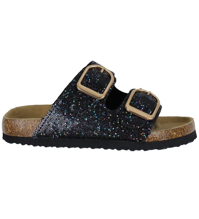 Name It Sandaler – Noos – NkfFlora – Sort m. Glitter