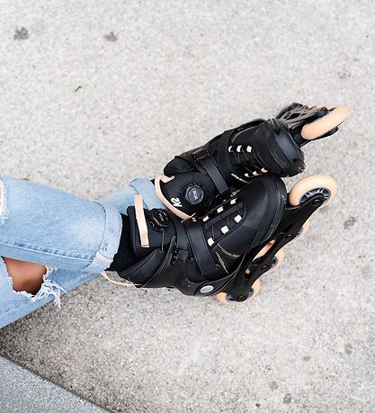 K2 Rulleskøjter - Alexia 80 Boa - Sort/Orange - Inliner K2 Rulleskøjter - Alexia 80 Boa - Sort/Orange - Inliner