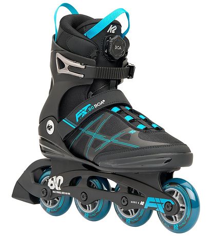 K2 Rulleskøjter - F.I.T. 80 Boa - Blå/Sort - Inliner K2 Rulleskøjter - F.I.T. 80 Boa - Blå/Sort - Inliner