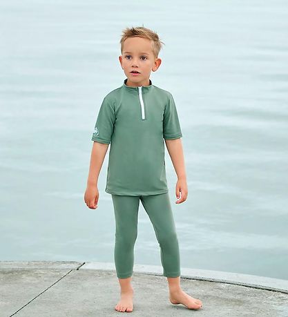 Petit Crabe Badebluse - Max - UV50+ - Army Petit Crabe Badebluse - Max - UV50+ - Army