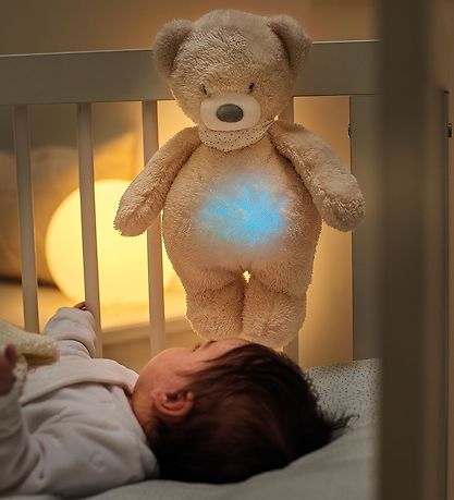 Ours en peluche endormi av. Veilleuse/son Nattou - Sleepy Bunny  Ours en peluche endormi av. Veilleuse/son Nattou - Sleepy Bunny
