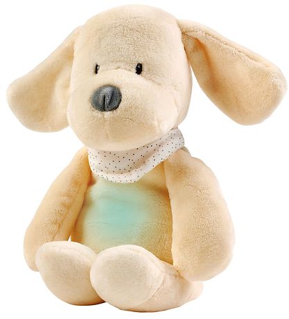 Nattou Sovebamse m. Natlys/Lyd - Sleepy Dog - 30 cm - Vanilla