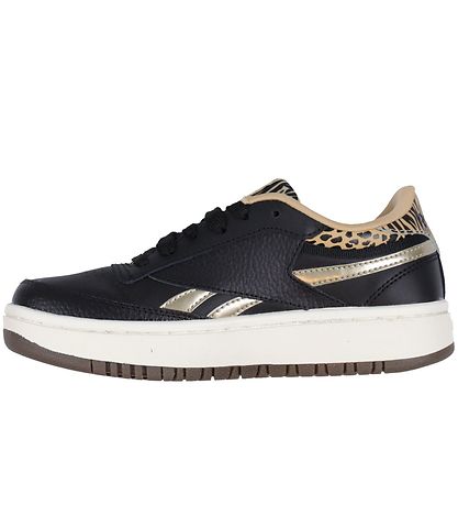 Reebok Sko - Club B Double Revenge Junior - Black/Sahara/Gold Reebok Sko - Club B Double Revenge Junior - Black/Sahara/Gold