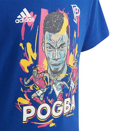 adidas Performance T-shirt - Pogba - Semi Lucid Blue adidas Performance T-shirt - Pogba - Semi Lucid Blue