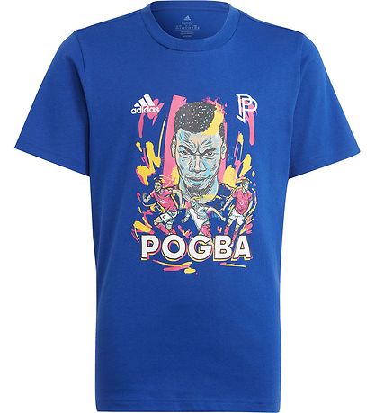 adidas Performance T-shirt - Pogba - Semi Lucid Blue adidas Performance T-shirt - Pogba - Semi Lucid Blue
