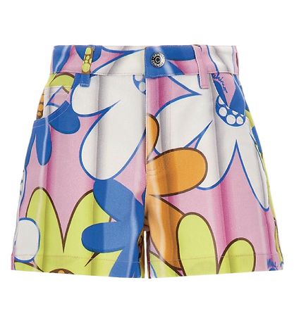 Moschino Denimshorts - Pink/Blå/Gul Moschino Denimshorts - Pink/Blå/Gul