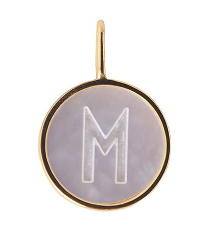 Design Letters Vedhæng Til Halskæde - M - Pearl Gold Design Letters Vedhæng Til Halskæde - M - Pearl Gold