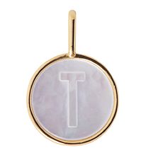 Design Letters Vedhæng Til Halskæde - T - Pearl Gold Design Letters Vedhæng Til Halskæde - T - Pearl Gold
