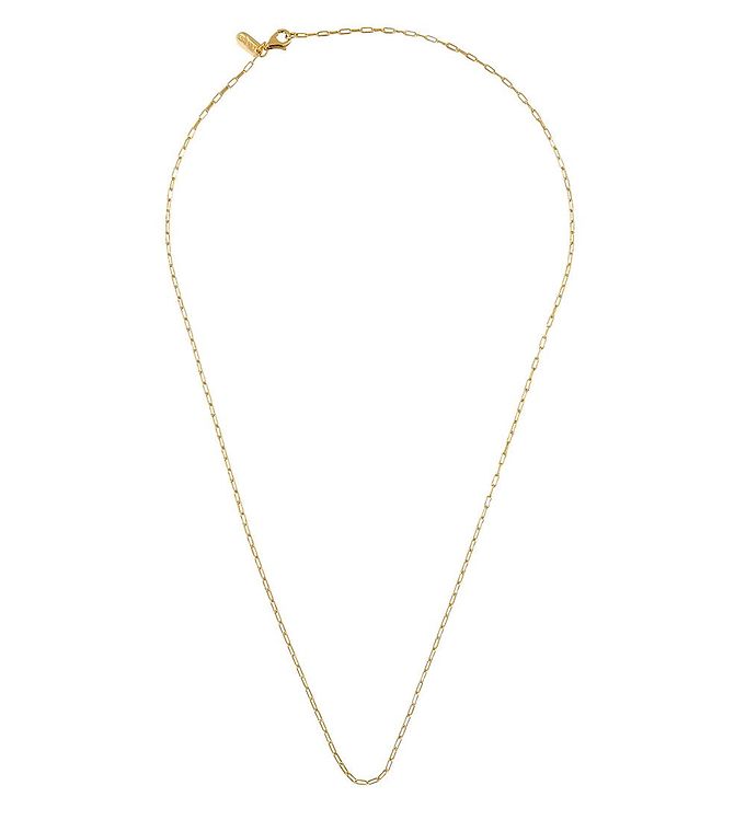 Design Letters Halskæde - Square Link - 60 cm - 18K Guldbelagt