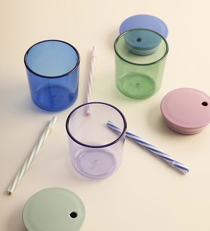 Design Letters Låg/Sugerør - Grøn Design Letters Låg/Sugerør - Grøn