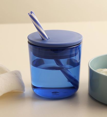 Design Letters Låg/Sugerør - Blå Design Letters Låg/Sugerør - Blå