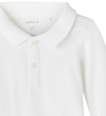 Name It Polobody l/æ - NbmHolger - Bright White