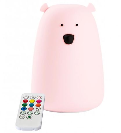 Rabbit & Friends Lampe - Bjørn - 17x11 cm - Rose Rabbit & Friends Lampe - Bjørn - 17x11 cm - Rose