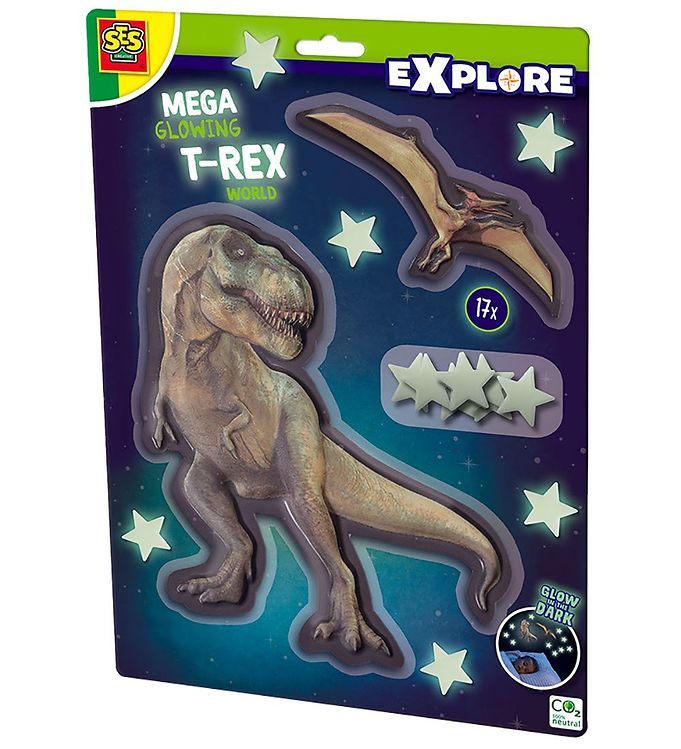 SES Creative - Utforska - Självlysande T-Rex och Pterosaur